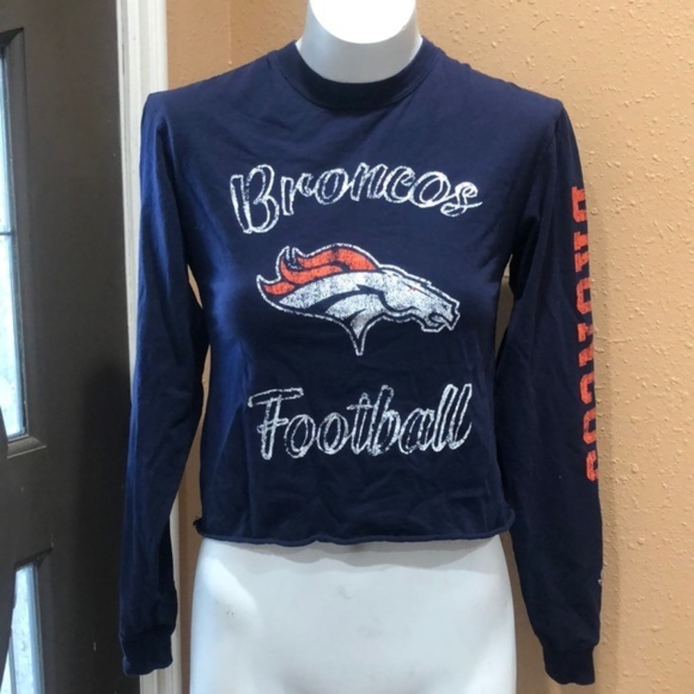 Junk food Broncos football nfl long sleeve T-shirt